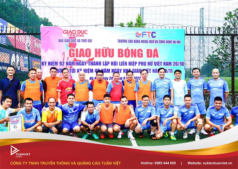 tổ chức giao lưu bóng đá