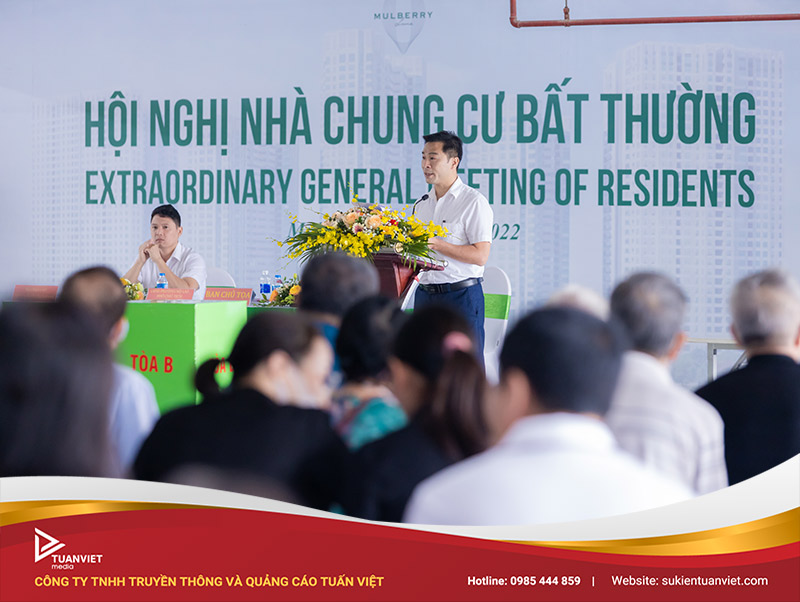 các bước tổ chức hội nghị nhà chung cư