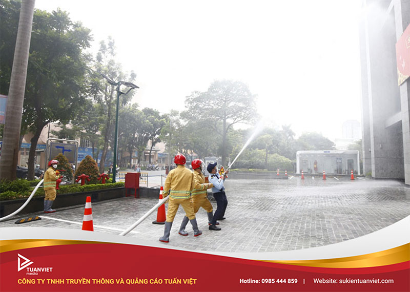 tổ chức diễn tập phòng cháy chữa cháy hà nội