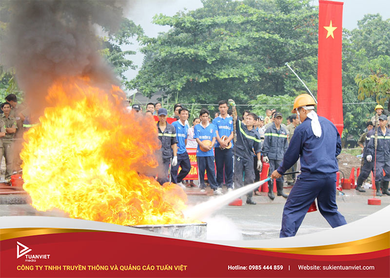 tổ chức diễn tập phòng cháy chữa cháy và cứu nạn