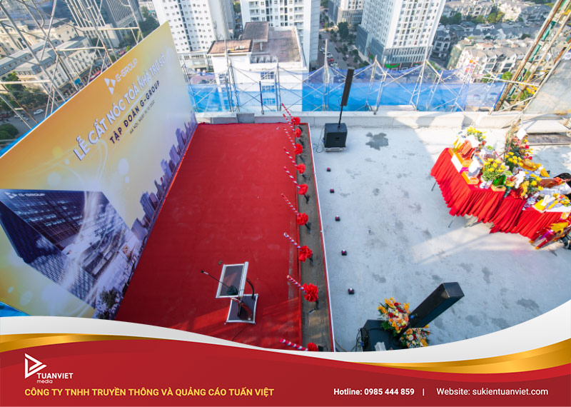 dịch vụ tổ chức lễ cất nóc công trình trọn gói