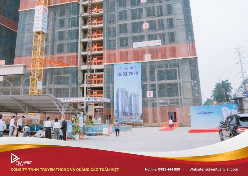 báo giá tổ chức cất nóc công trình