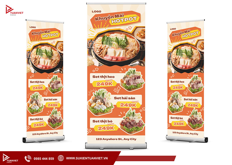 standee khai trương nhà hàng đẹp