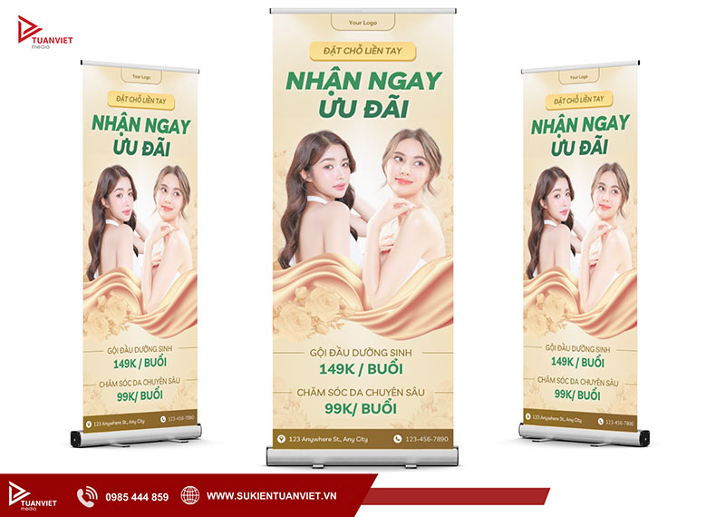 standee khai trương spa đẹp