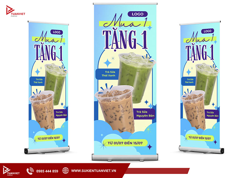 standee khai trương quán cà phê đẹp