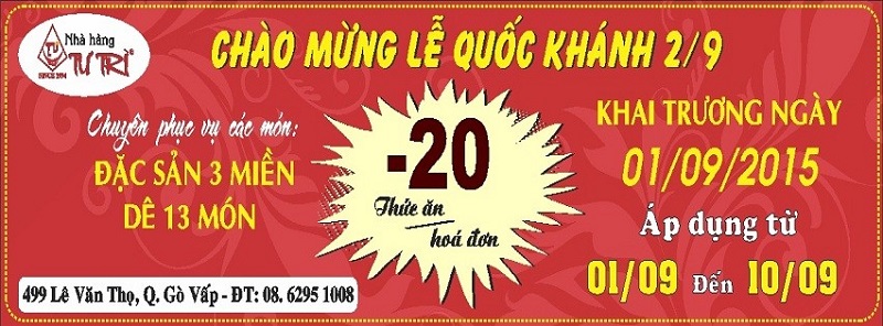 banner khai trương