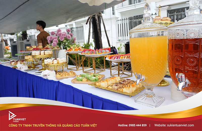 tổ chức lễ khởi công cùng tiệc Teabreak sang trọng