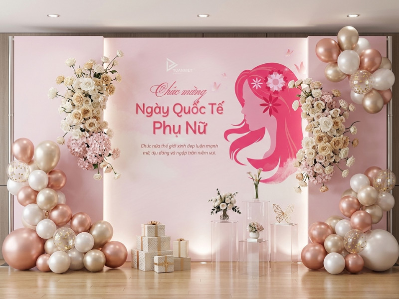 ý tưởng trang trí 8/3 đẹp