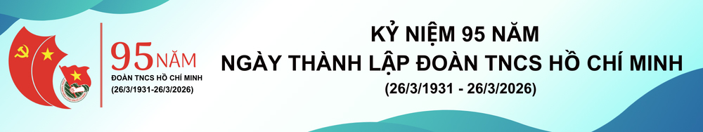 Băng rôn kỷ niệm ngày thành lập Đoàn 26/3
