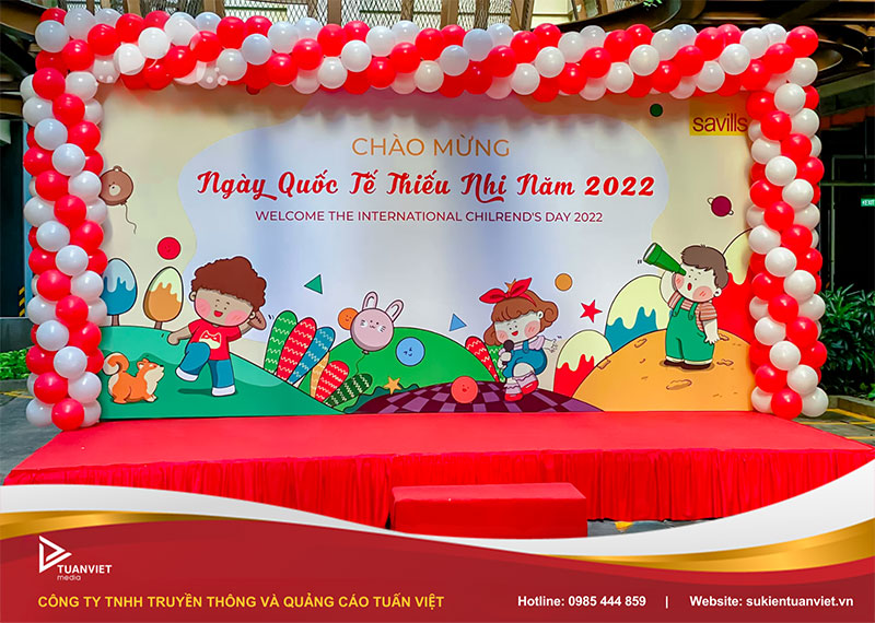 trang trí sự kiện 1/6