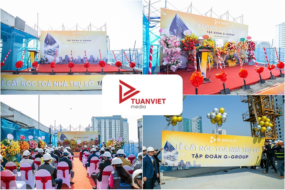 dịch vụ tổ chức sự kiện cất nóc 