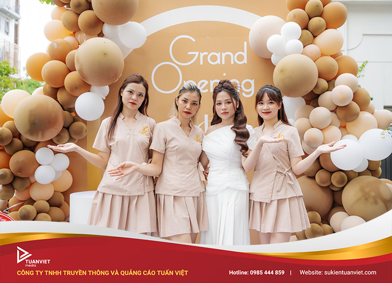 tổ chức khai trương cửa hàng spa
