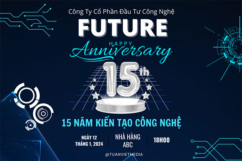mẫu background kỷ niệm thành lập công ty