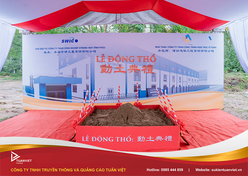 backdrop lễ khởi công động thổ 