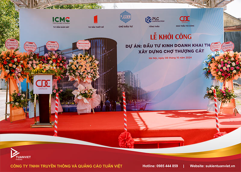 backdrop lễ khởi công đẹp