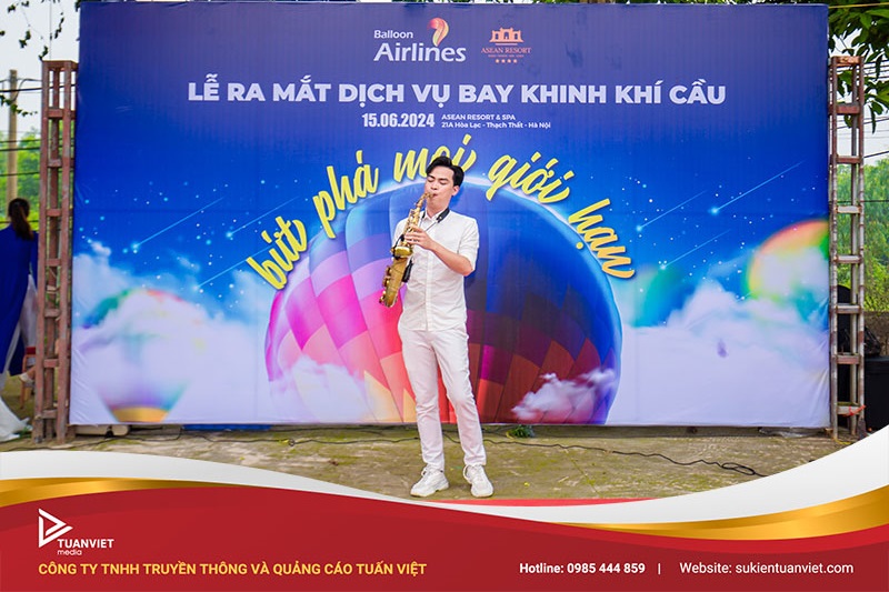 sự kiện ra mắt dịch vụ bay kinh khí cầu
