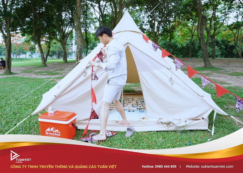 chuẩn bị tổ chức dã ngoại công ty