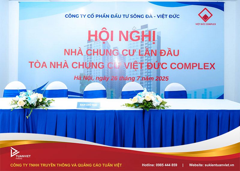 tổ chức hội nghị nhà chung cư