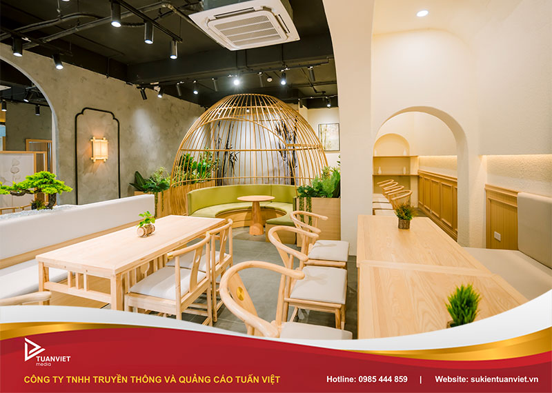 Trang trí khai trương cafe