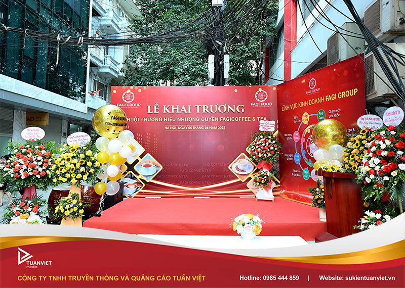 Tổ chức khai trương cafe Hà Nội