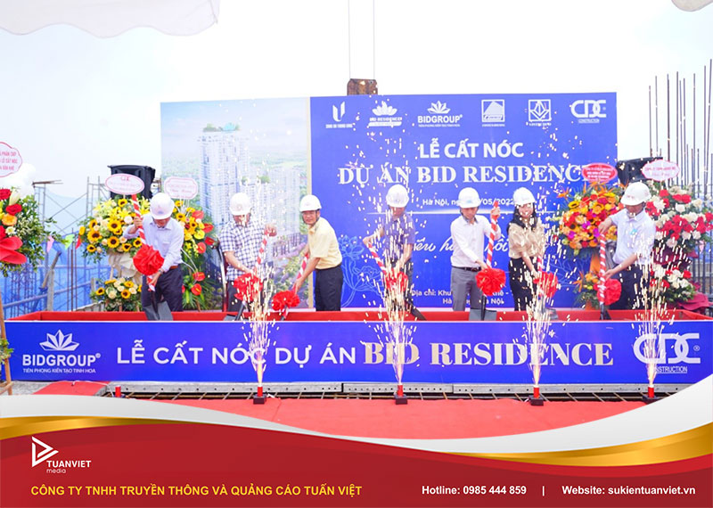 dịch vụ tổ chức lễ cất nóc dự án hà nội