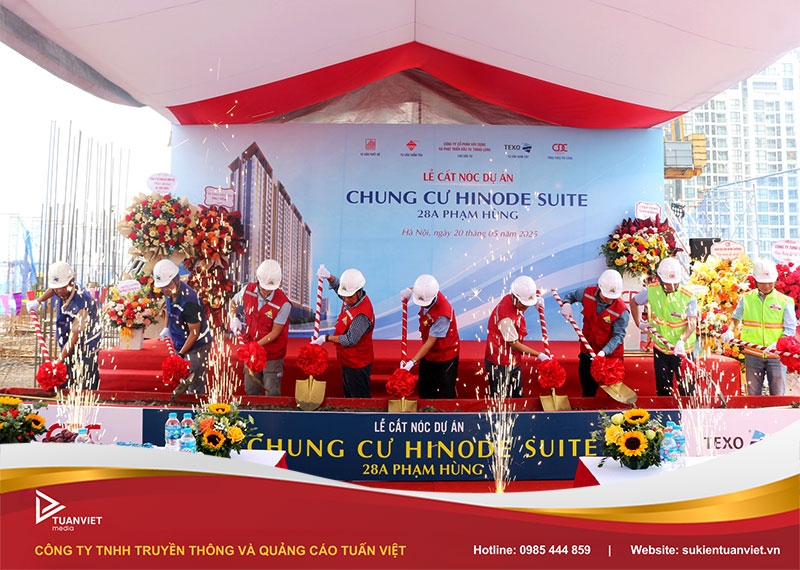 tổ chức lễ cất nóc công trình