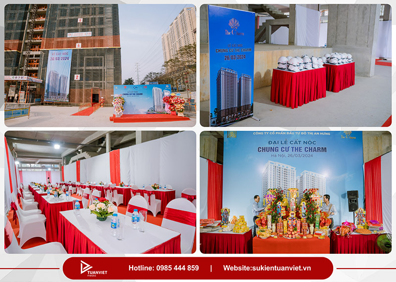 dịch vụ tổ chức lễ cất nóc công trình tuấn việt media