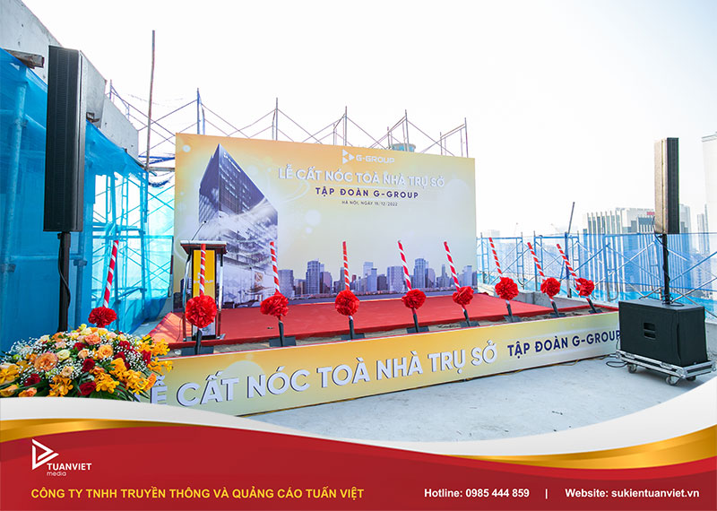 tổ chức lễ cất nóc dự án