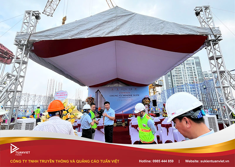 dịch vụ tổ chức lễ cất nóc công trình