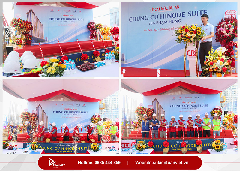 tổ chức lễ cất nóc công trình trọn gói