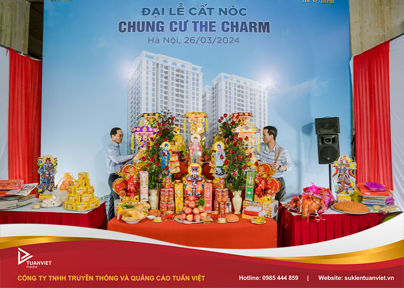 tổ chức lễ cất nóc cần chuẩn bị gì