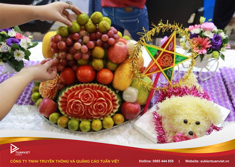 cách trang trí mâm ngũ quả trung thu đơn giản