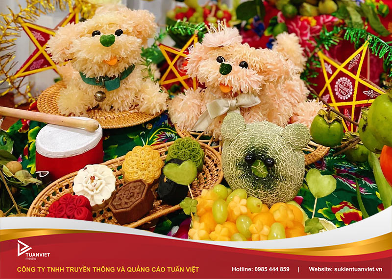 cách mâm ngũ quả trung thu