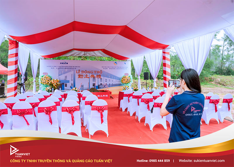 tổ chức sự kiện khởi công động thổ trọn gói
