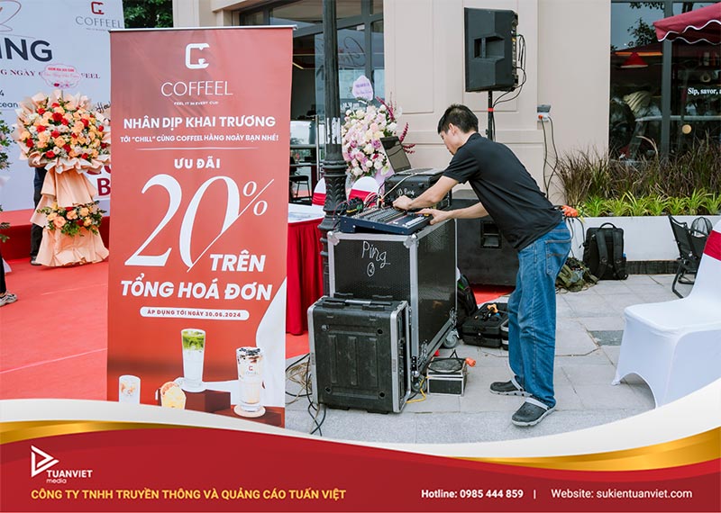 tổ chức khai trương trà sữa
