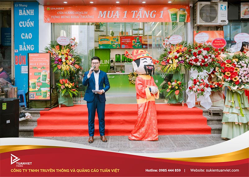 khai trương cửa hàng senlin tea