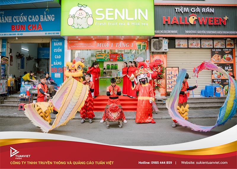 khai trương cửa hàng senlin tea