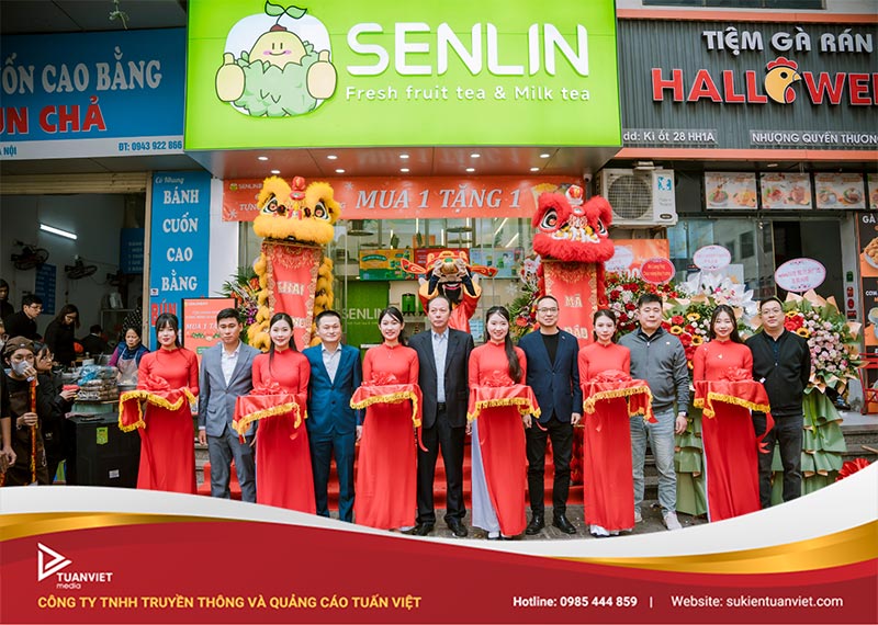 khai trương cửa hàng senlin tea