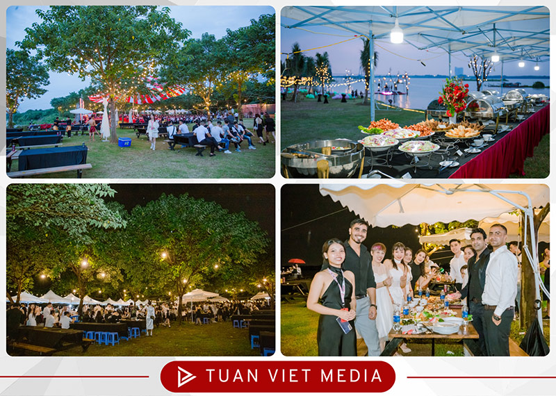 tổ chức tiệc tất niên ngoài trời