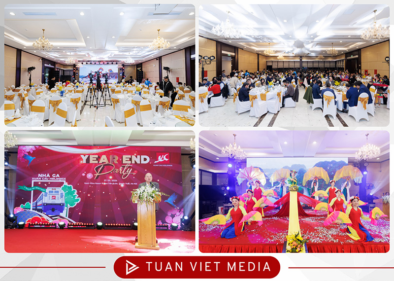 mẫu trang trí tiệc tất niên công ty