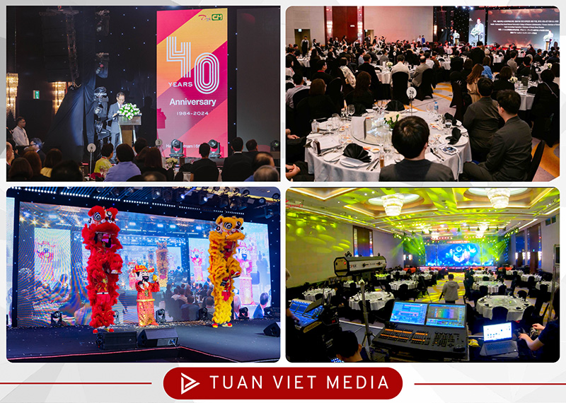 trang trí tiệc tất niên công ty