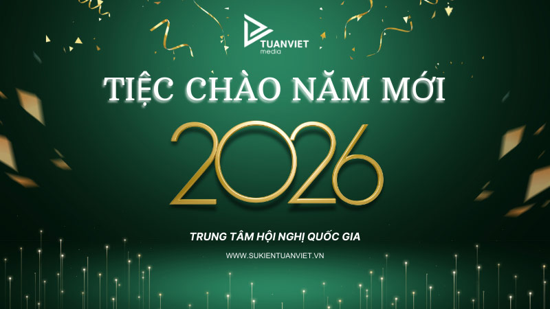 backdrop tiệc khai xuân