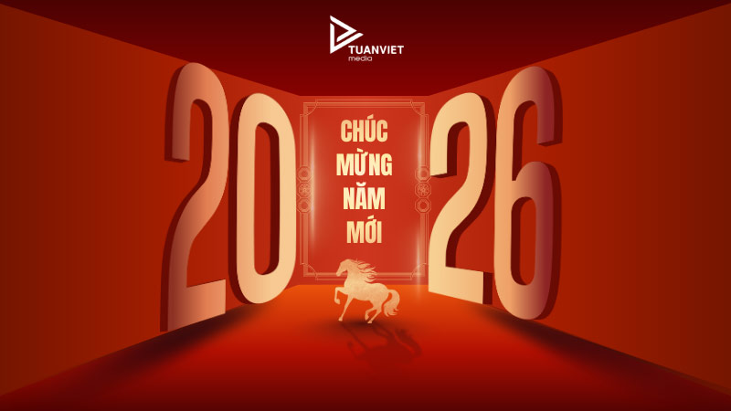 mẫu background tiệc tân niên 2026