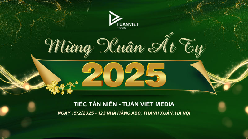 backdrop tiệc tất niên đẹp