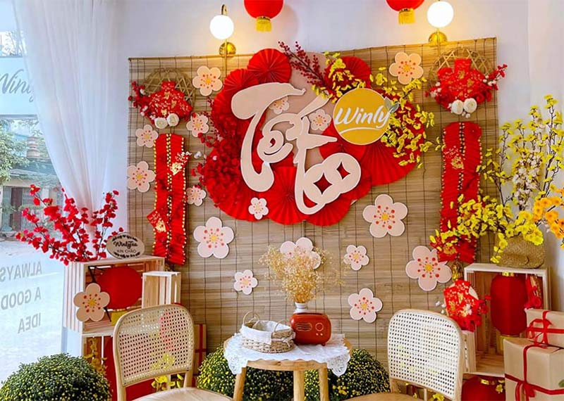 cách trang trí tết đẹp