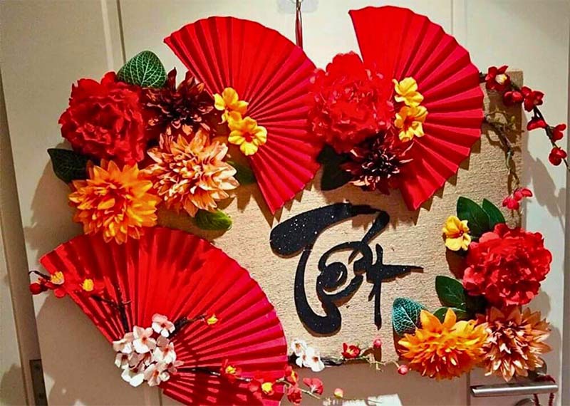 cách trang trí tết đơn giản