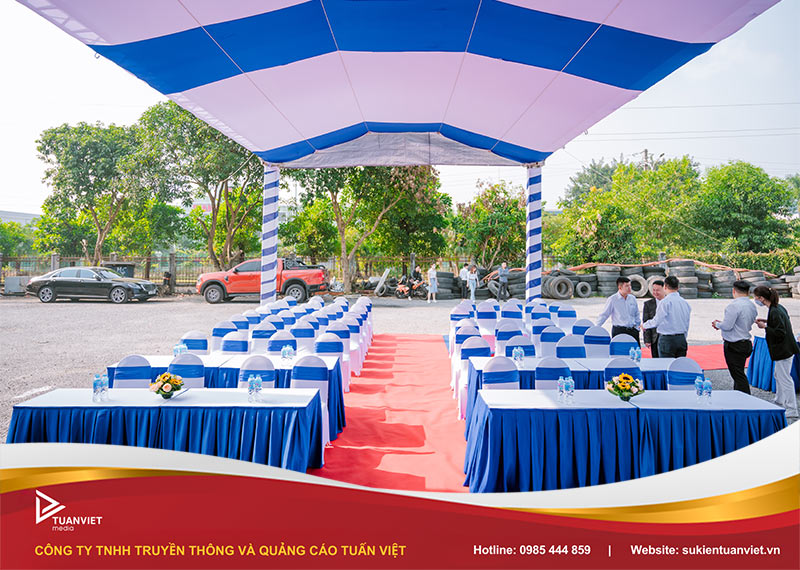 cho thuê ghế banquet khai trương
