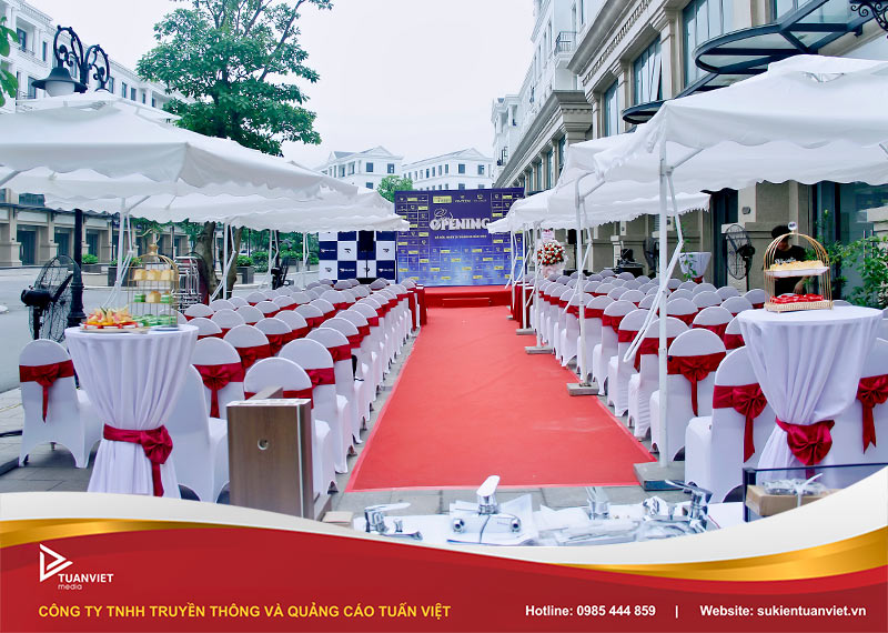 cho thuê bàn ghế sự kiện khai trương