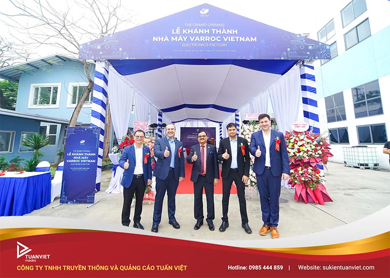 thiết bị tổ chức lễ khánh thành