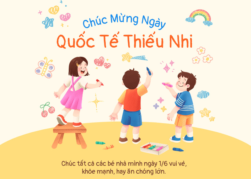 Phông nền quốc tế thiếu nhi 1/6